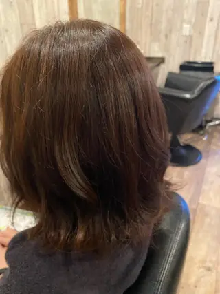 ミディアム 奥村 奈々加のヘアスタイル
