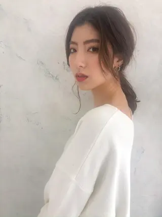 セミロング シンタニナオト /梅田茶屋町のヘアスタイル