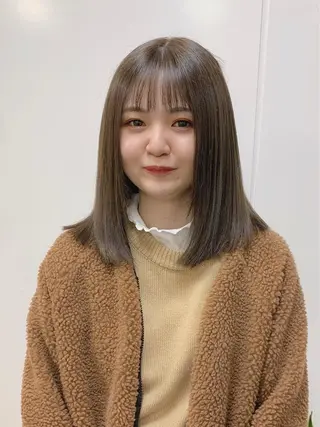 ミディアム カラー ヘアアレンジ 柔らか垢抜けｶﾗｰと ｶｯﾄ🫧ASUKAのヘアスタイル