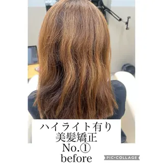 ミディアム カラー パーマ 神戸三宮美髪矯正 髪質改善特化★神田のヘアスタイル