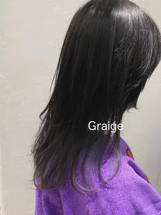 セミロング ショート& パーマ　坂本のヘアスタイル