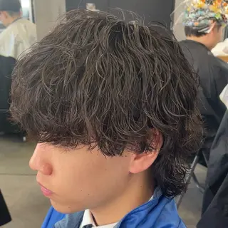 ミディアム パーマ ヘアアレンジ メンズ fifth 石川 凪のヘアスタイル