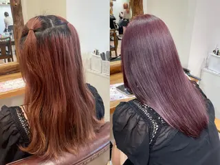 ロング カラー コトミ【メンズ】 【曲がる縮毛矯正】のヘアスタイル