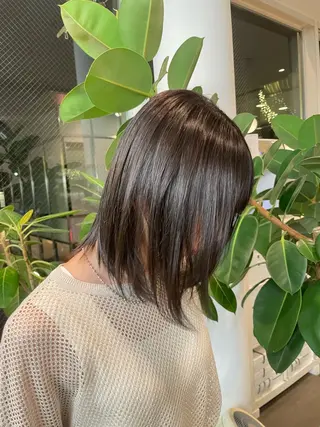 ミディアム カラー ヘアアレンジ riko表参道/ ボブ/アンニュイヘアのヘアスタイル