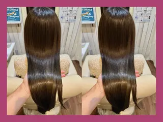 セミロング カラー 髪質改善/ハイトーン /茅ヶ崎/YUUKAのヘアスタイル