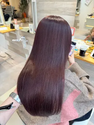 ロング カラー 早稲田/ショート/ 髪質改善/艶カラーのヘアスタイル