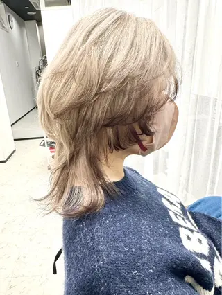 ミディアム カラー ヒラガカナ▼ ECLAT HAIRのヘアスタイル
