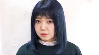 ミディアム カラー ポ コのヘアスタイル