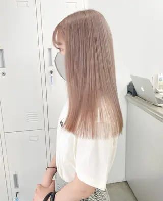 ロング カラー 似合わせベージュ 🍯ayumi🍯のヘアスタイル