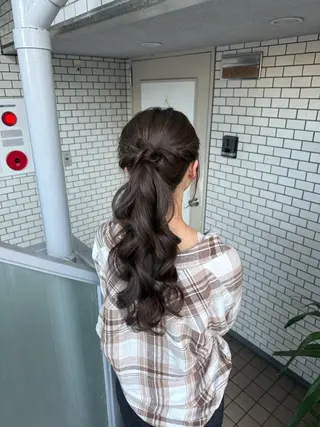 ロング ヘアアレンジ 褒められヘアメイク /‎ボブ女子🐶みおのその他イメージ