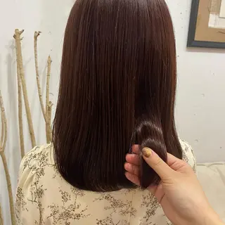 ミディアム カラー 🪭risa 暖色/レイヤー🪭のヘアスタイル