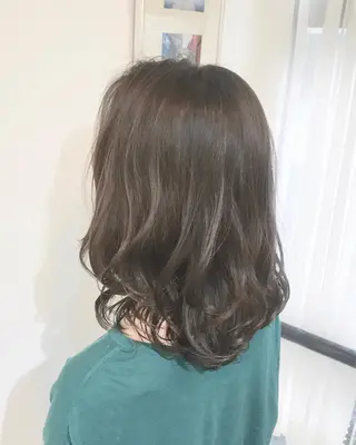 ミディアム 福岡口コミNo1🎀 コテ巻き風パーマ専門のヘアスタイル