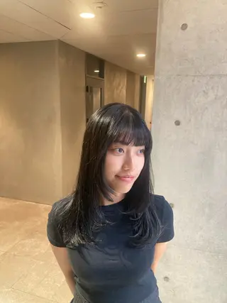 ロング カラー たかなみ りなのヘアスタイル