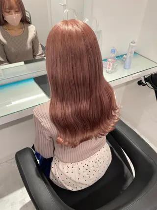 ロング カラー ウルフカットマスター みつきのヘアスタイル