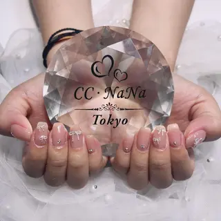 ネイル 韓国風ワンホンネイル パラジェル🩵roのネイルデザイン