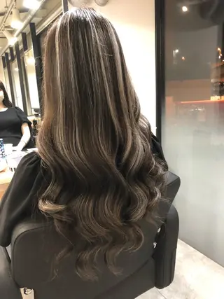 ロング カラー ヘアアレンジ レイヤー/エクステ alpha下妻のヘアスタイル