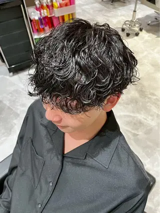 パーマ メンズ メンズカット パーマ特化  清士郎のヘアスタイル