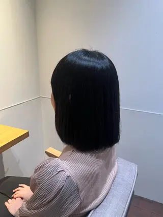 ミディアム マンツーマン 縮毛矯正/マユコのヘアスタイル
