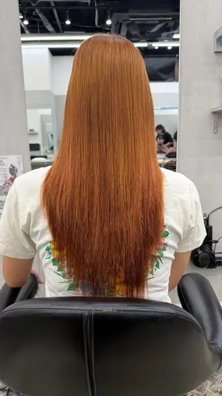 ロング カラー ハイトーンカラー🐬 えりかのヘアスタイル