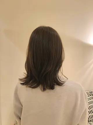 ミディアム organic +eco所属・川越/organic 根本アユミのヘアスタイル