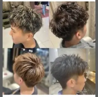 ショート メンズ 岡田 駿也のヘアスタイル