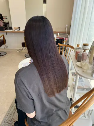 ロング 松本 華林のヘアスタイル