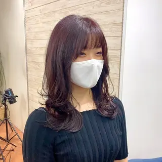 セミロング ショート/レイヤー カット/服部タカノリのヘアスタイル