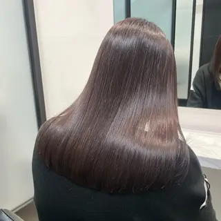セミロング 山口滉斗/艶カラー 縮毛矯正/髪質改善のヘアスタイル