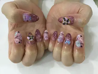 ネイル 💎🐰 saki. m 🐰💎のネイルデザイン