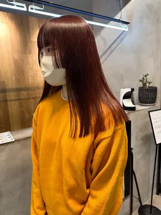 セミロング カラー REINA☁️透明感 カラー/ぷつっと♡のヘアスタイル