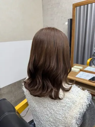 ミディアム GiseL 博多 ほのかのヘアスタイル