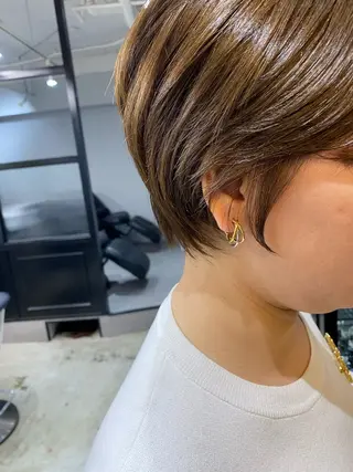 ショート カラー レイヤー×髪質改善✨ 渋谷/佐藤侑哉のヘアスタイル