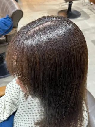 ミディアム カラー 暖色 艶カラー/ 蒔田 爽真のヘアスタイル