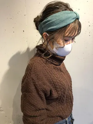 ミディアム ヘアアレンジ 東 みのりのヘアスタイル
