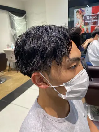 ショート パーマ メンズ 酸スト/フェザー パーマ/三谷海斗のヘアスタイル