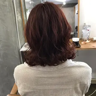 ミディアム カラー 💎髪質改善💎 デザイナーshinのヘアスタイル