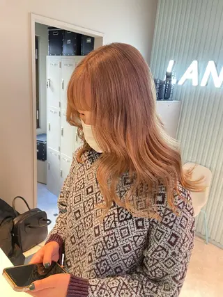 ミディアム 顔周りレイヤー/新宿 /モテ艶カラー/航介のヘアスタイル