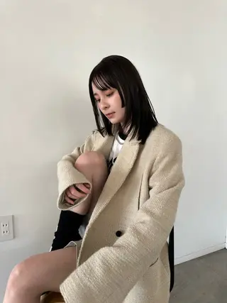 ミディアム さとう あやかのヘアスタイル