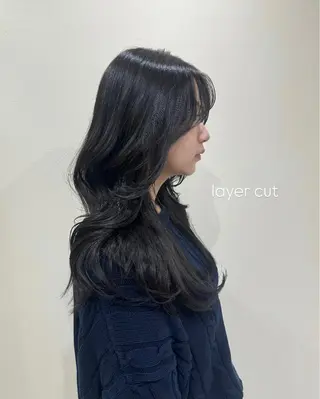 セミロング ヘアアレンジ レイヤーカット🤍 RINAのヘアスタイル