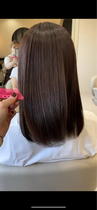 ミディアム ダメージレス◎東区/ 艶カラー💫/斉藤拓のヘアスタイル