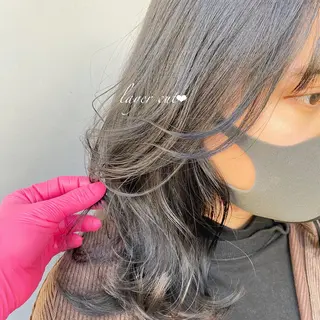 ミディアム カラー ヘアアレンジ 当日予約⭕️ JUNYAのヘアスタイル