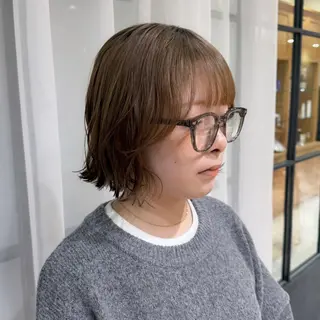 ミディアム カラー nana/ボブ/ レイヤー/梅田のヘアスタイル