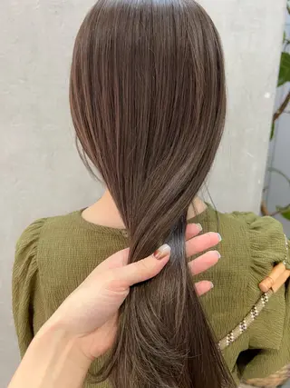 ロング カラー 谷町/Le'a /竹原しおなのヘアスタイル