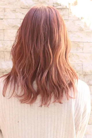 ミディアム カラー パーマ 徳永 大樹のヘアスタイル