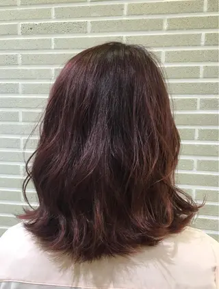 ミディアム カラー ヘアアレンジ 山北 咲子のヘアスタイル