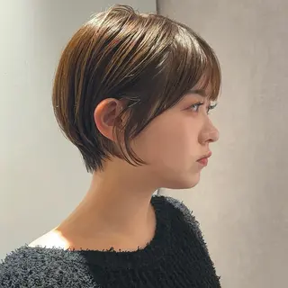 ショート 結べるレイヤーカット /カラー/あさかのヘアスタイル