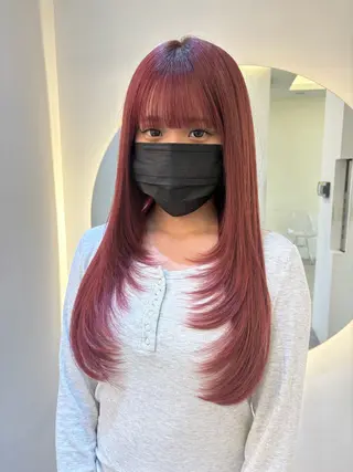 ロング レイヤー/ベージュ/ どますず🌺のヘアスタイル