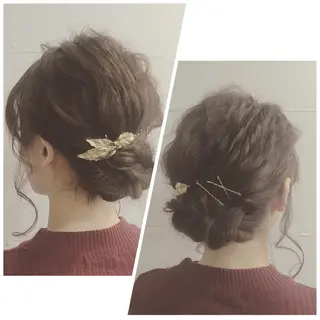 ミディアム セミロング ヘアアレンジ 太田 有香のヘアスタイル