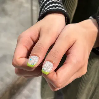 ネイル 個性派✴︎ジャケ写 ネイル🦋mire-のネイルデザイン