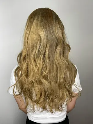 ロング カラー 杉田 一浩のヘアスタイル